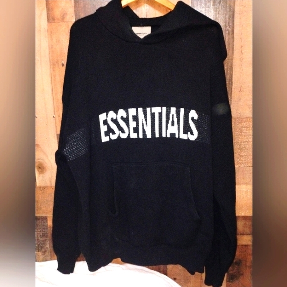 Fog Essentials ニットセーターロゴ黒ブラック入手困難 Fog Essentials